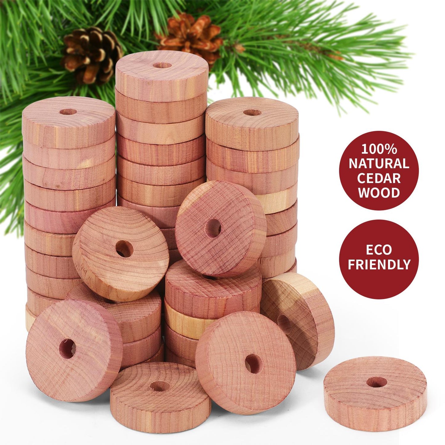 VINSANI 45 PACK CEDAR RINGS 0000420