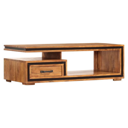 Acacia Wood Coffee Table with Dre
