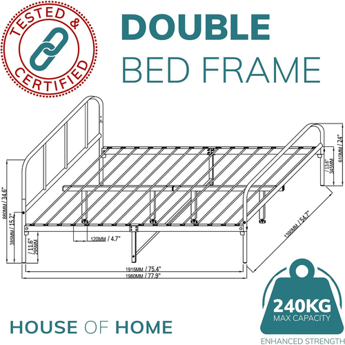 Double Metal Bed Frame