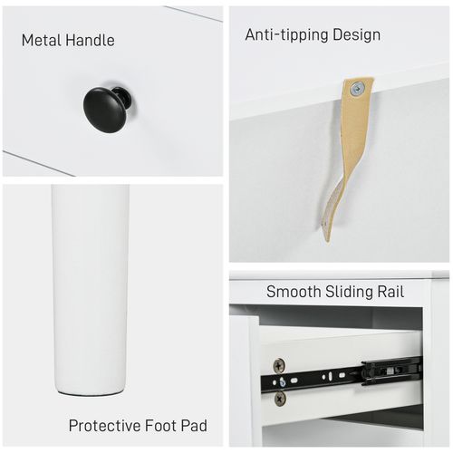 Bedside Table Set - 3-Drawer Nightstands