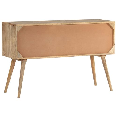 Chic Solid Mango Wood Sideboard - Stylish Storage Solution with 3 Doors