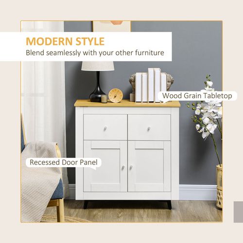 Freestanding Sideboard Storage Cabinet with Soft-Close Drawers