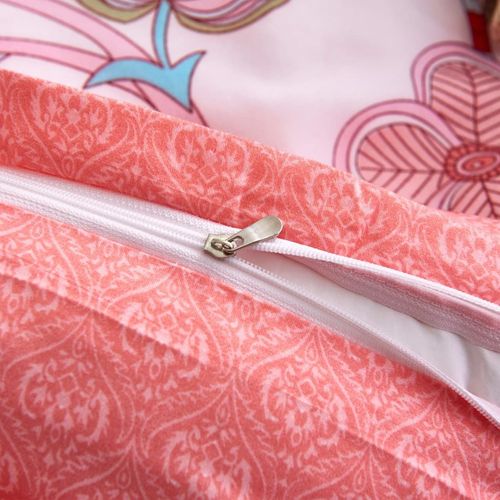 Floral Bliss Duvet Cover Set: Pink