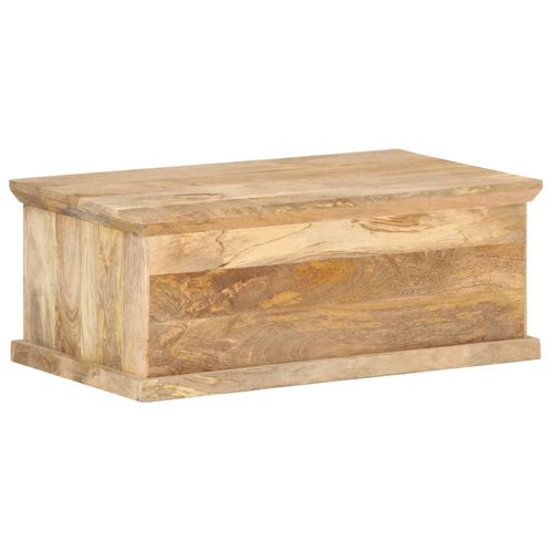 Black Mango Wood Coffee Table with St