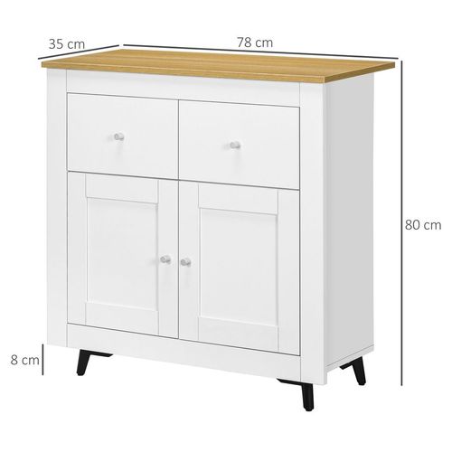 Freestanding Sideboard Storage Cabinet with Soft-Close Drawers