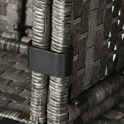 7-Piece Rattan Garden Set with Fire Pit –