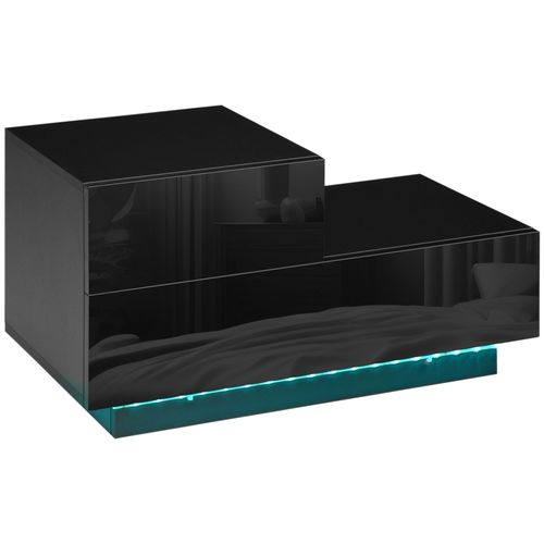 Modern LED Nightstand with High Gloss Finish