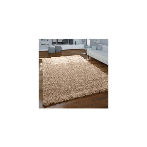 Light Beige Shaggy Rug 200x290cm
