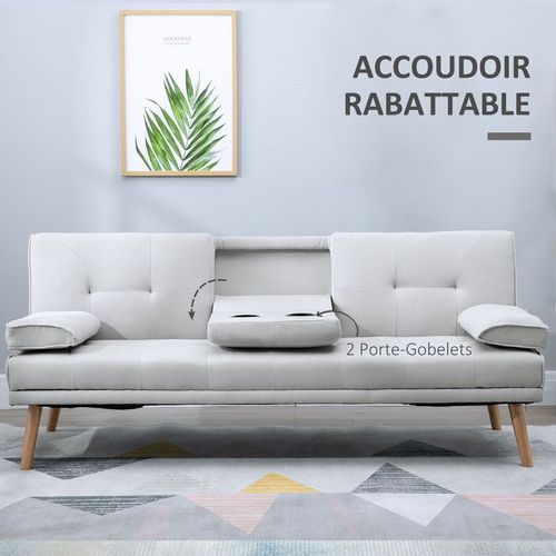 3 Seater Sofa Bed Scandi Style