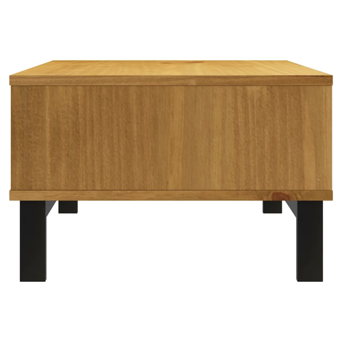 Solid Pine Coffee Table - Sleek Design with Open Compartments