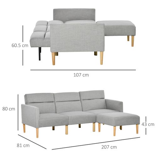 Upholstered Sofa bed.