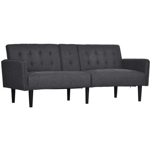 3-Seater Sofa Bed with Cupholders