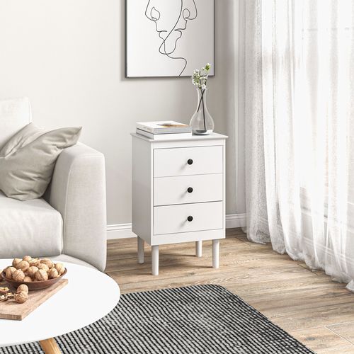 Bedside Table Set - 3-Drawer Nightstands
