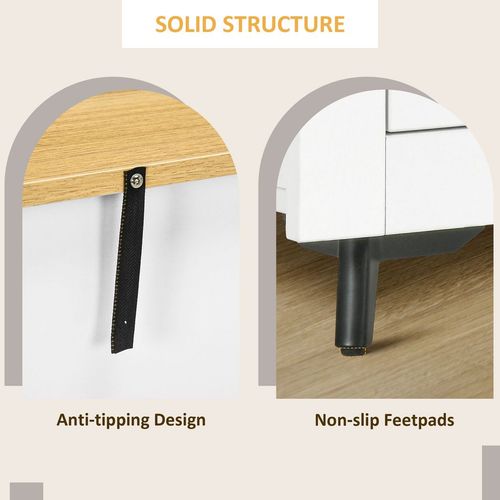 Freestanding Sideboard Storage Cabinet with Soft-Close Drawers