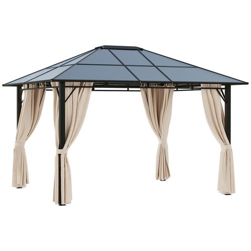 Hardtop Garden Gazebo with UV-Resistant Roof