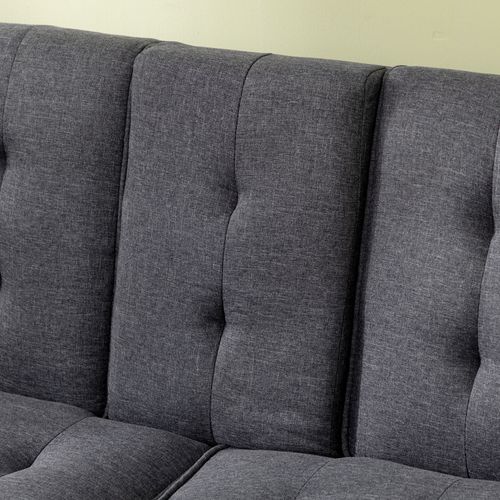 3-Seater Sofa Bed with Cupholders