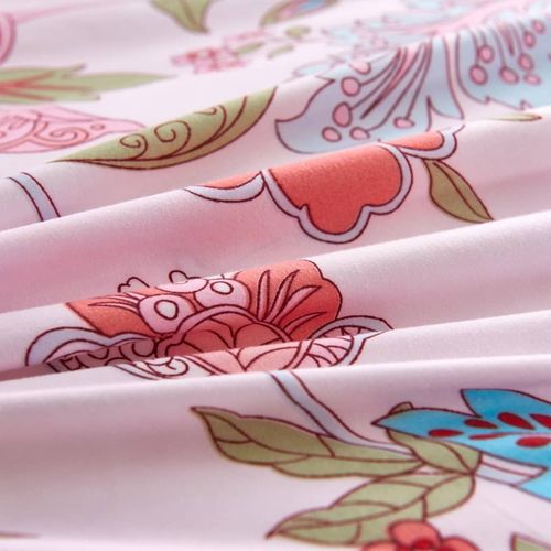Floral Bliss Duvet Cover Set: Pink