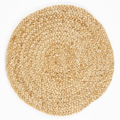 Heaton Circle Handwoven Jute Rug - 60x60cm Natural