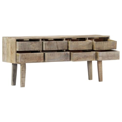 Mango Wood Sideboard with 8 Drawers
