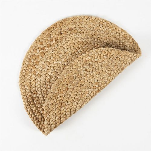 Heaton Circle Handwoven Jute Rug - 60x60cm Natural