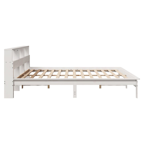Super King White Solid Pine Bed Frame - Slatted Base