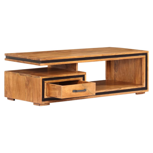 Acacia Wood Coffee Table with Dre