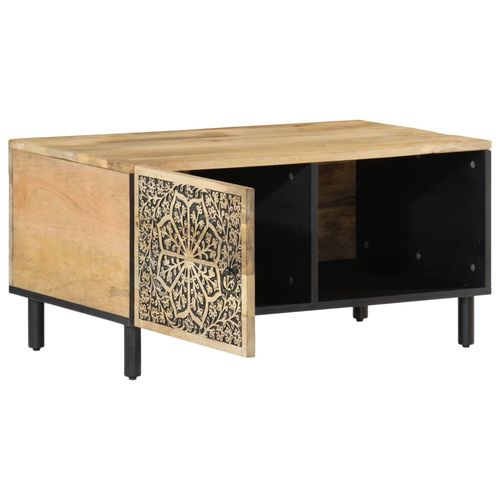 Hand-Carved Mango Wood Coffee Table