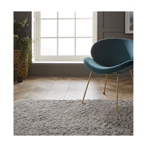Larissa Ghost Grey Shaggy Rug - Plush