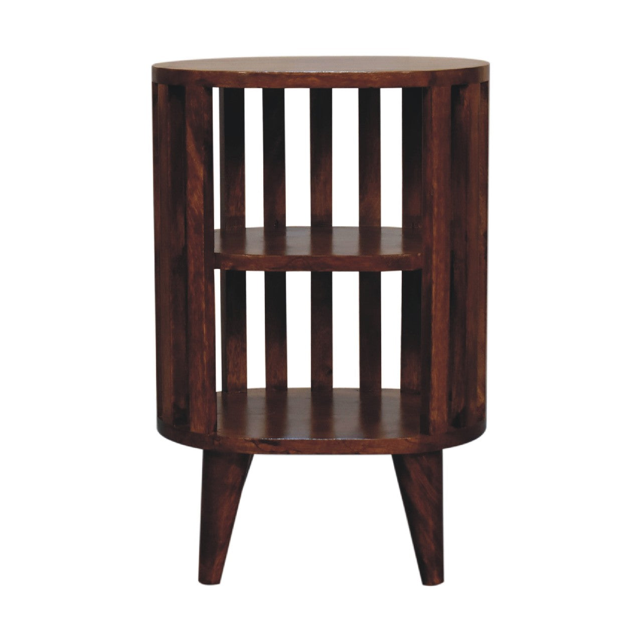Ariella Double Shelf Chestnut Bedside