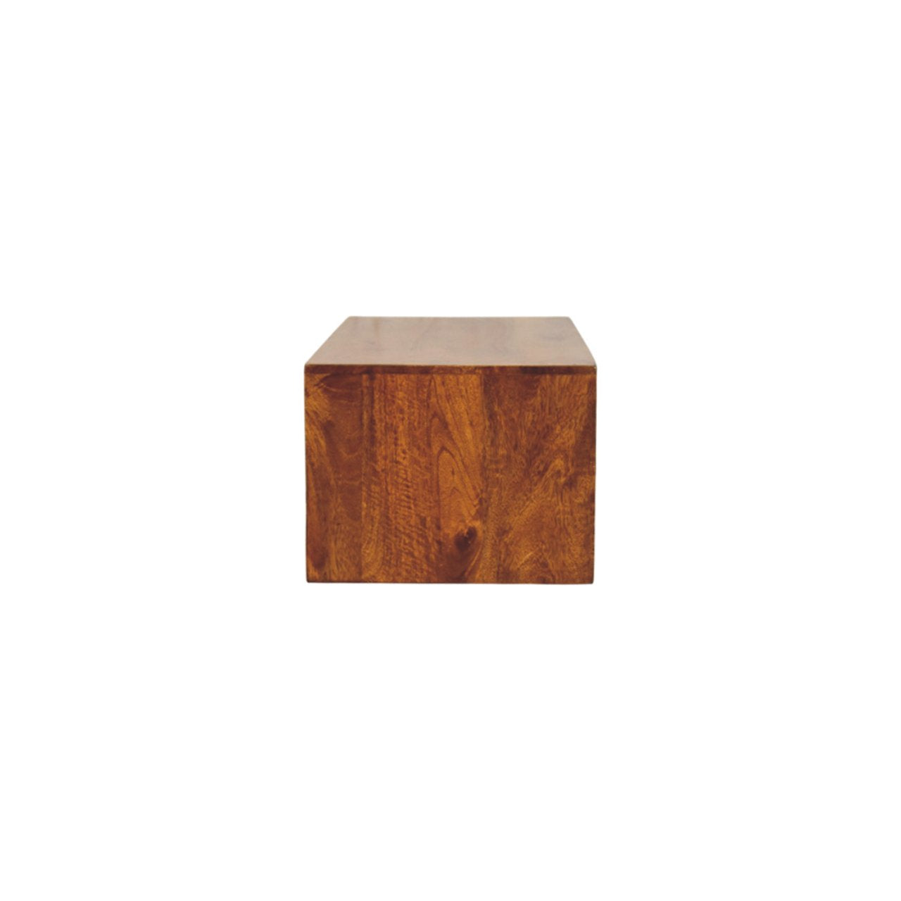 Lunar 2 Drawer Chestnut Wall Mounted Media Unit