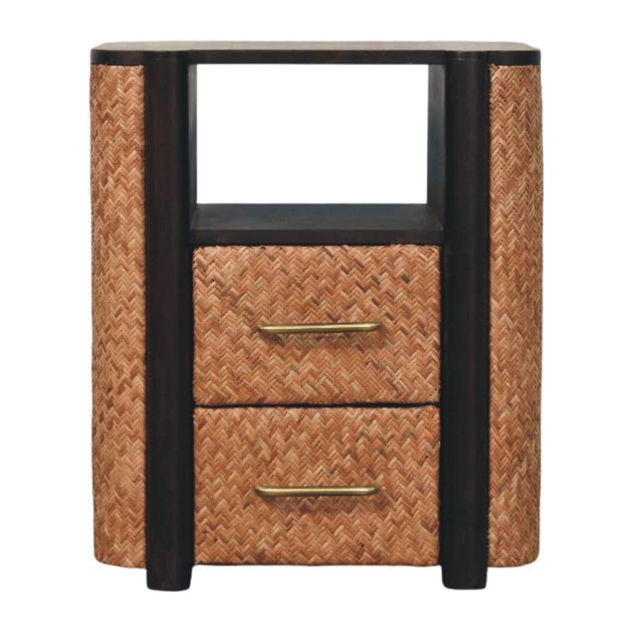 Rattan Curve Edge Nightstand