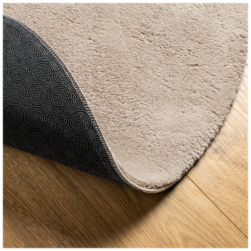 HUARTE Soft Sand Rug Ø 200 cm - Washable, Non-Slip