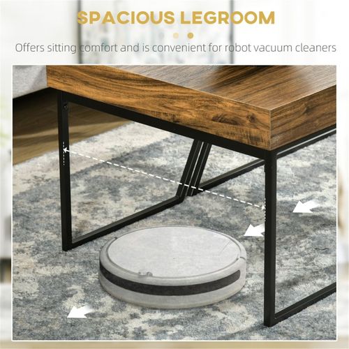 Dual Coffee & Bar Table Set - Industrial Design & Space-Saving Elegance