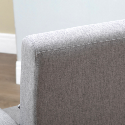 Scandinavian Grey Accent Chair with Pillow - Cozy Nordic Design