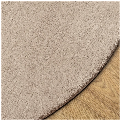 HUARTE Soft Sand Rug Ø 200 cm - Washable, Non-Slip