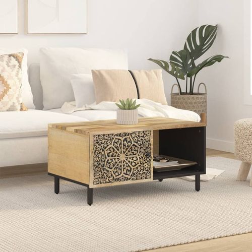 Hand-Carved Mango Wood Coffee Table