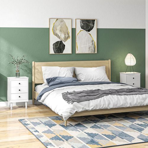 Bedside Table Set - 3-Drawer Nightstands